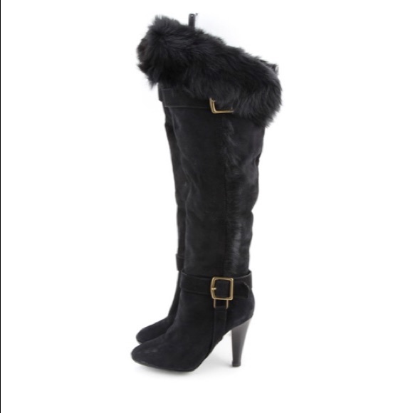 Coach Mazur Black suede over the knee boots. EUC - Picture 1 of 8